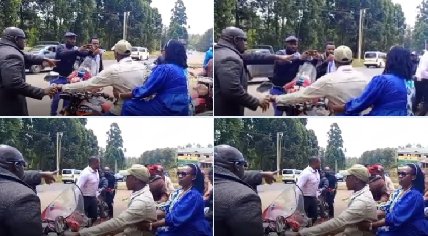 Martha Karua And Team Escorted Out Of Meru Town By Police